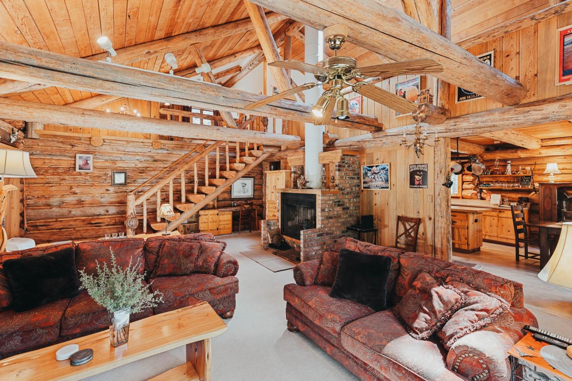 Beautiful Log Home Outside Of Sisters Exteriér fotografie